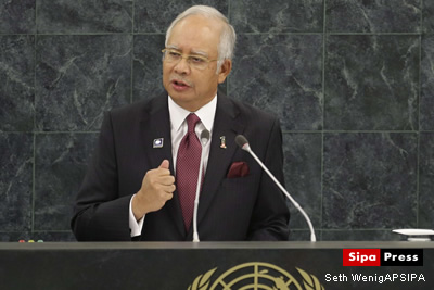 Le Premier ministre de la Malaisie Najib Razak