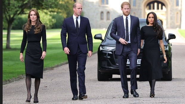 Prince William - Kate - Prince Harry - Meghan