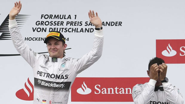 Rosberg et Hamilton