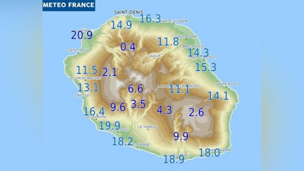  Météo à La Réunion : des températures en baisse de 4 à 6° dans les hauts de l’île la nuit dernière 