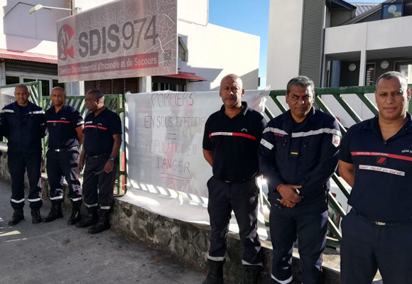 Pompiers - mobilisation - manque d’effectifs - La Réunion - Saint-Denis 