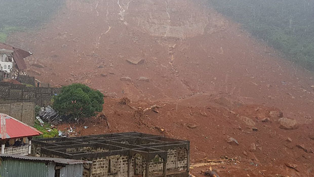 Sierra Leone - Coulée de boue