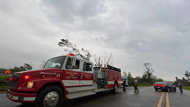 Mississipi - Tornade - Pompiers Etats-Unis