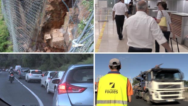 Route du Littoral - Éboulement - Fermeture - 2e jour - La Réunion