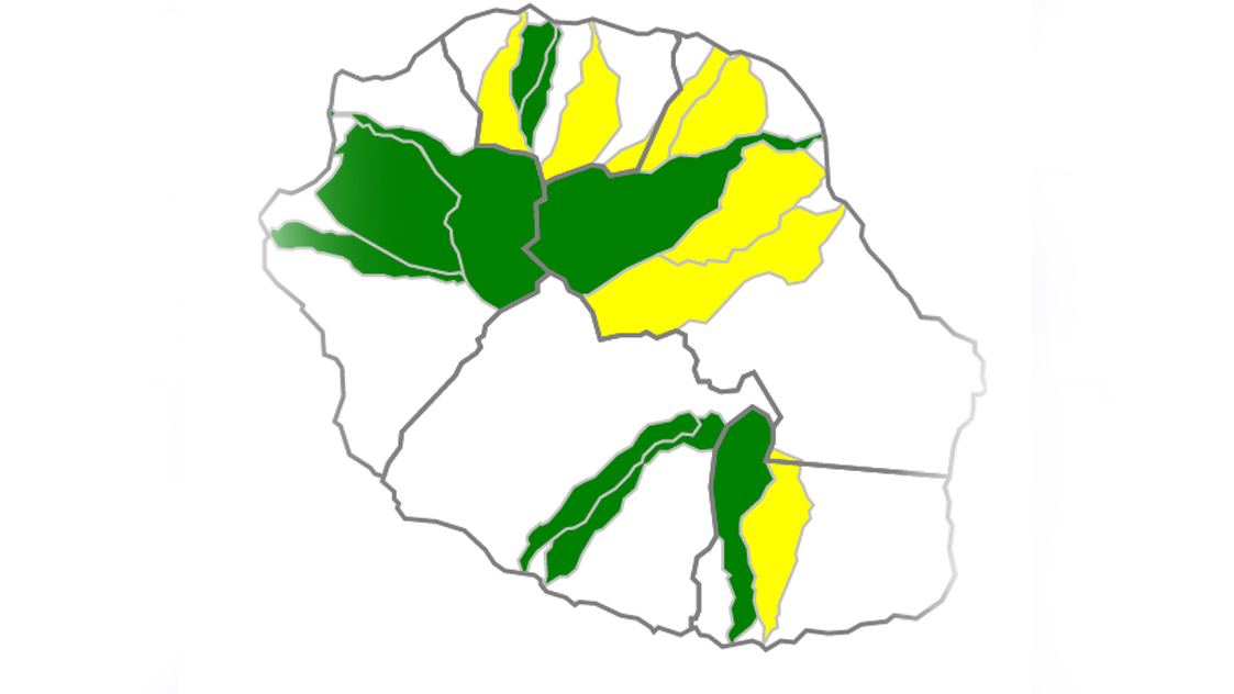 Vigilance crues - Rivières - Nord - Est - Sud - La Réunion