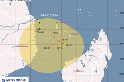 Saison cyclonique 2013-2014 - Zone perturbée